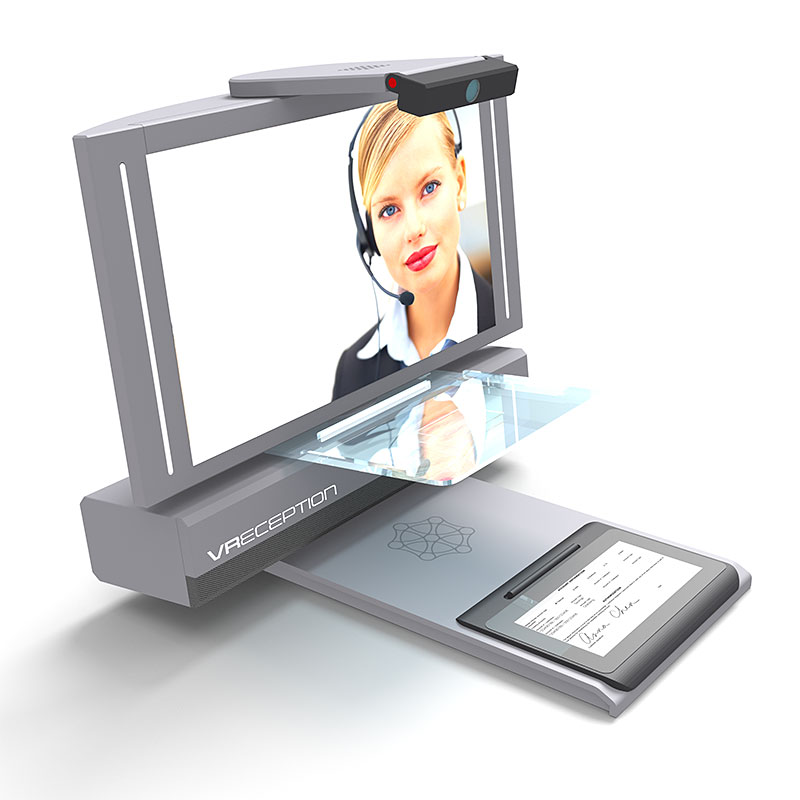 Virtual Reception Self Check-in Workstation | Video Communication